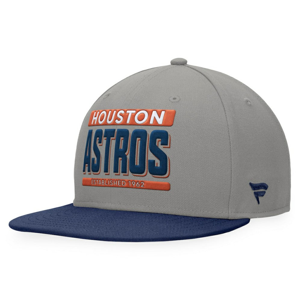Houston Astros Fanatics Line Drive Two-Tone Snapback Hat - Gray/Navy - Fanatics Sale
