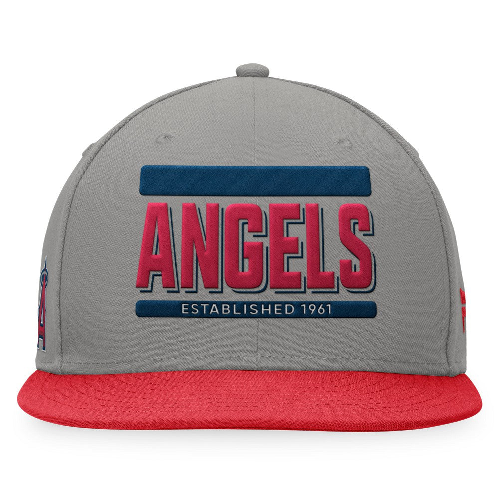 Los Angeles Angels Fanatics Line Drive Two-Tone Snapback Hat - Gray/Red - Fanatics Sale