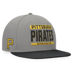 Pittsburgh Pirates Fanatics Line Drive Two-Tone Snapback Hat - Gray/Black - Fanatics Sale