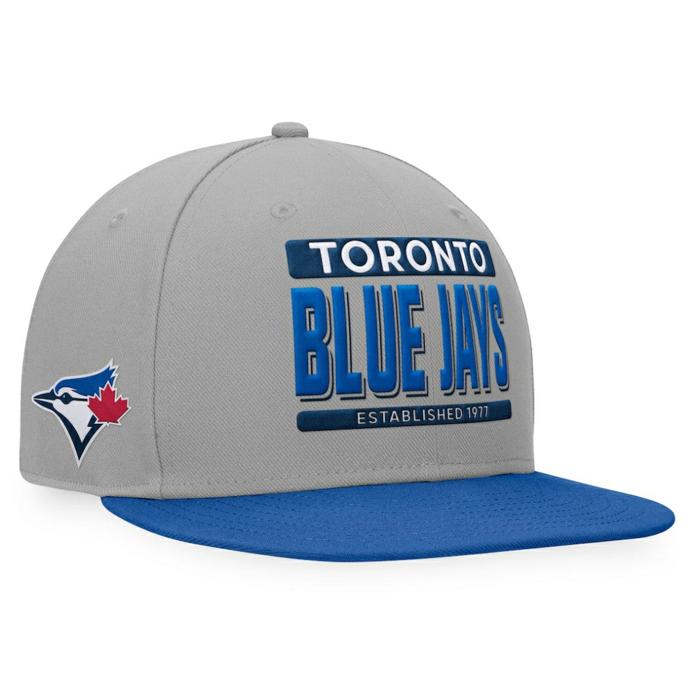 Toronto Blue Jays Fanatics Line Drive Two-Tone Snapback Hat - Gray/Royal - Fanatics on Sale