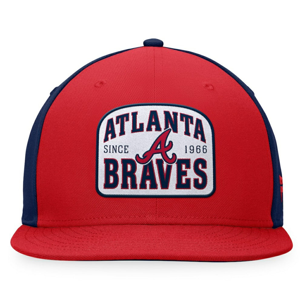 Atlanta Braves Fanatics Cycle Snapback Hat - Red/Navy - Fanatics Lifestyle
