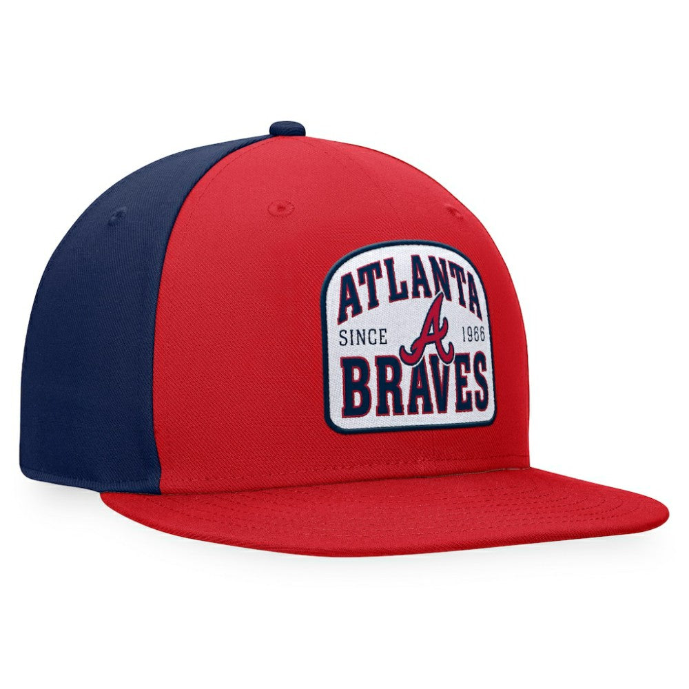 Atlanta Braves Fanatics Cycle Snapback Hat - Red/Navy - Fanatics Lifestyle