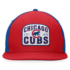 Chicago Cubs Fanatics Cycle Snapback Hat - Red/Royal - Fanatics Discount
