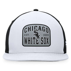 Chicago White Sox Fanatics Cycle Snapback Hat - White/Black - Fanatics Online