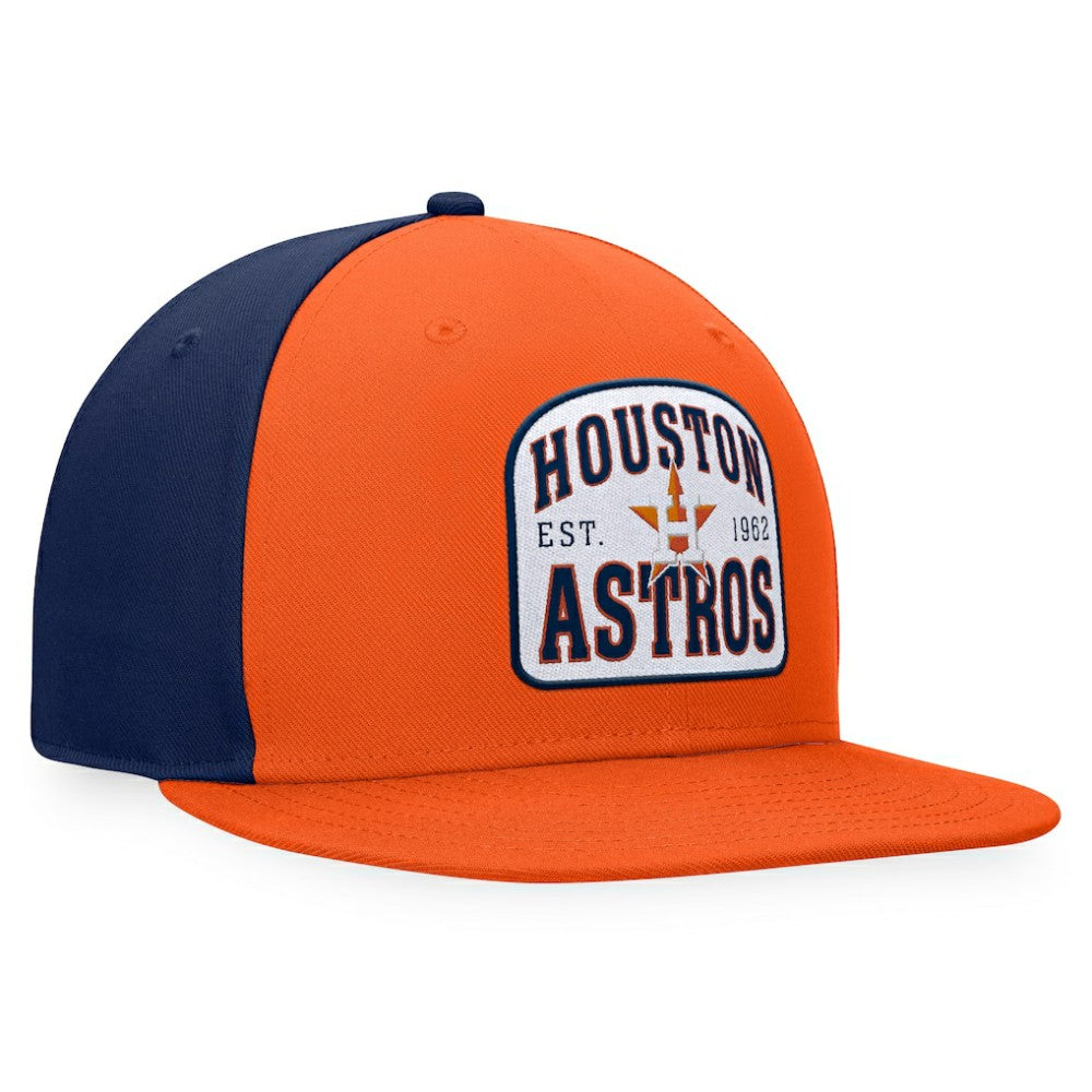 Houston Astros Fanatics Cycle Snapback Hat - Orange/Navy - Fanatics on Sale