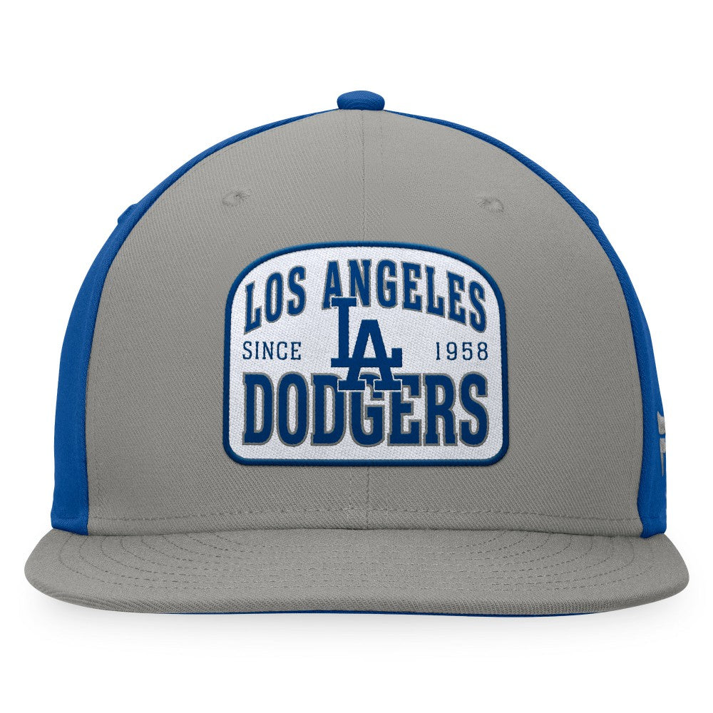 Los Angeles Dodgers Fanatics Cycle Snapback Hat - Gray/Royal - Fanatics Online