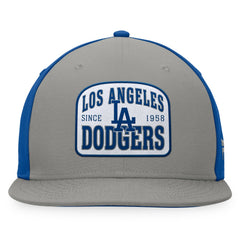 Los Angeles Dodgers Fanatics Cycle Snapback Hat - Gray/Royal - Fanatics Online