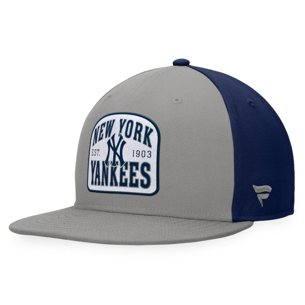 New York Yankees Fanatics Cycle Snapback Hat - Gray/Navy - Fanatics Discount