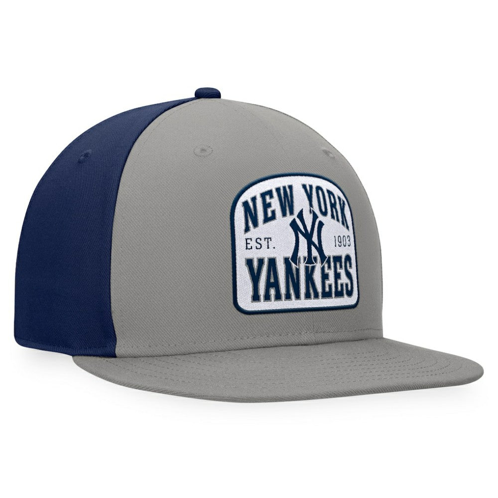 New York Yankees Fanatics Cycle Snapback Hat - Gray/Navy - Fanatics Discount