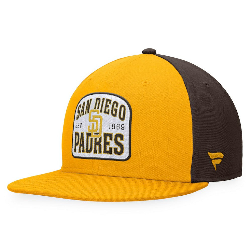 San Diego Padres Fanatics Cycle Snapback Hat - Gold/Brown - Fanatics Online