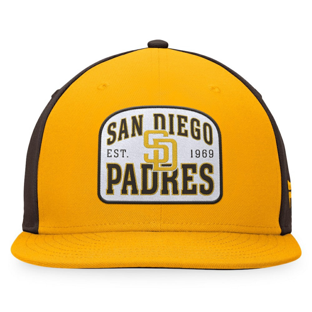 San Diego Padres Fanatics Cycle Snapback Hat - Gold/Brown - Fanatics Online