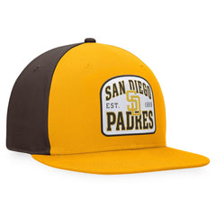 San Diego Padres Fanatics Cycle Snapback Hat - Gold/Brown - Fanatics Online