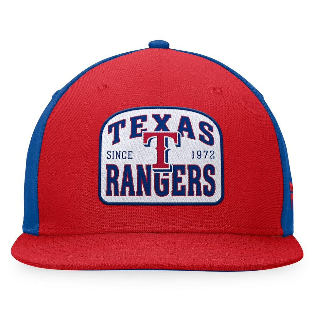 Texas Rangers Fanatics Cycle Snapback Hat - Red/Royal - Fanatics on Sale