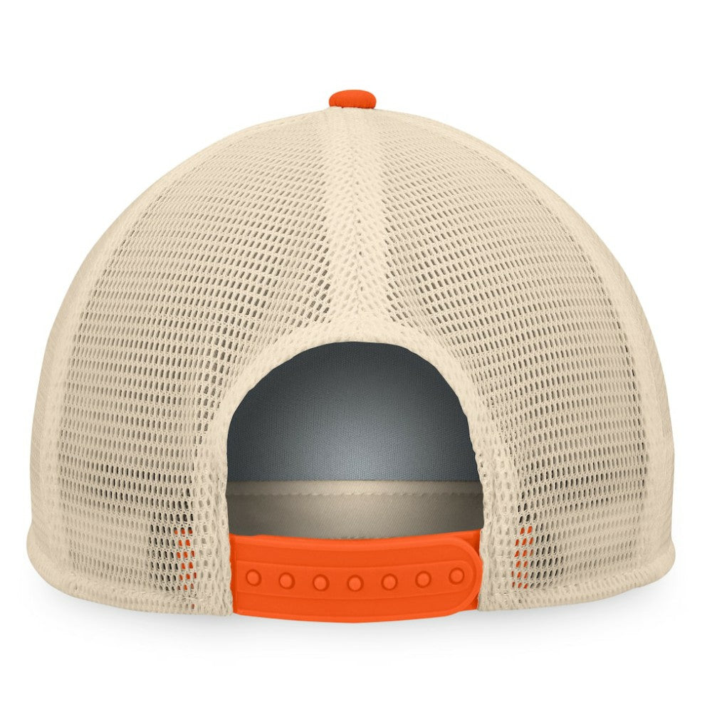 San Francisco Giants Fanatics Cooperstown Collection Talley Foam Trucker Snapback Hat - Black/Orange - Fanatics Lifestyle