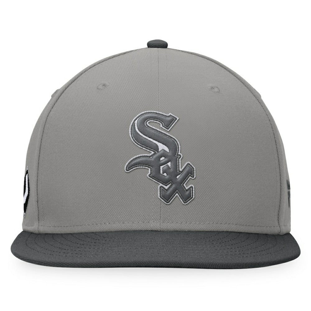 Chicago White Sox Fanatics Ace Snapback Hat - Gray/Charcoal - Fanatics Sale
