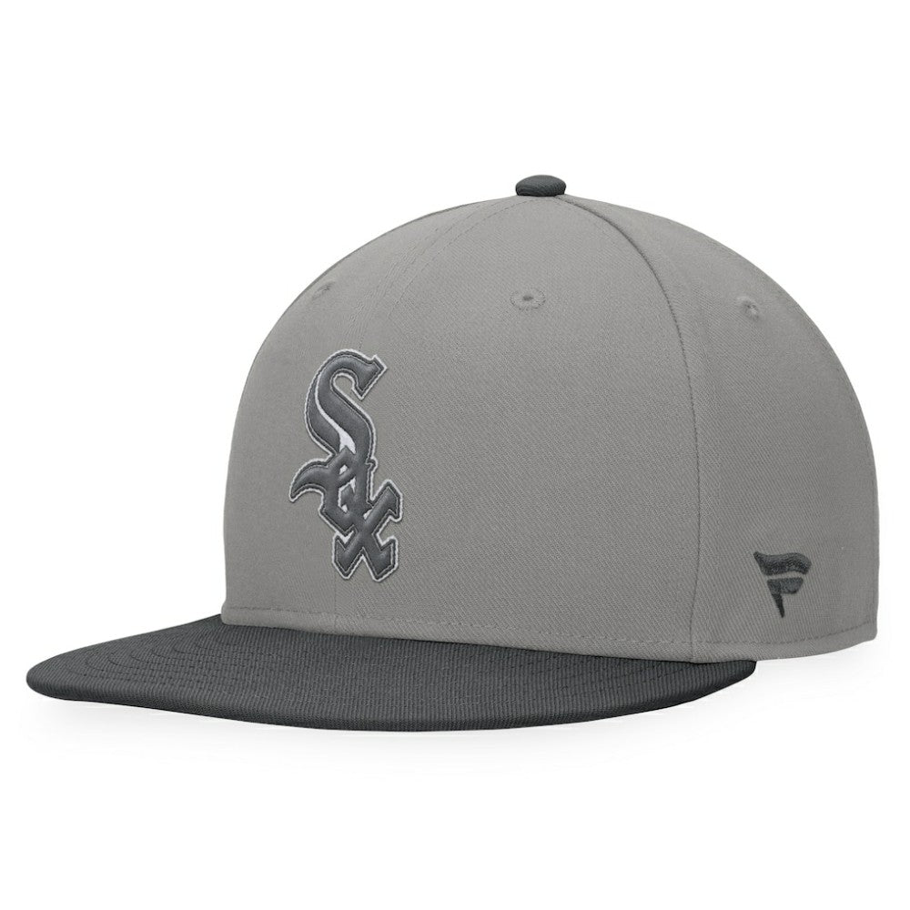 Chicago White Sox Fanatics Ace Snapback Hat - Gray/Charcoal - Fanatics Sale