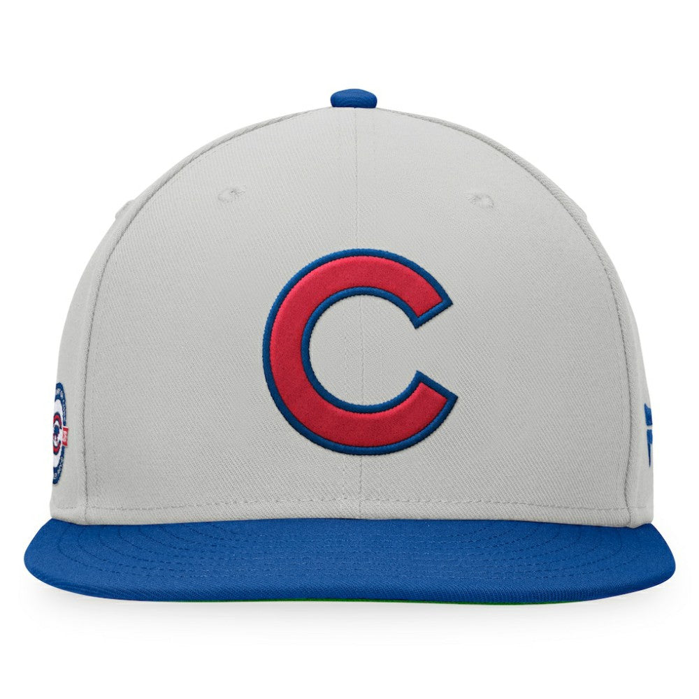 Chicago Cubs Fanatics Glory Days Two-Tone Snapback Hat - Gray/Royal - Fanatics on Sale