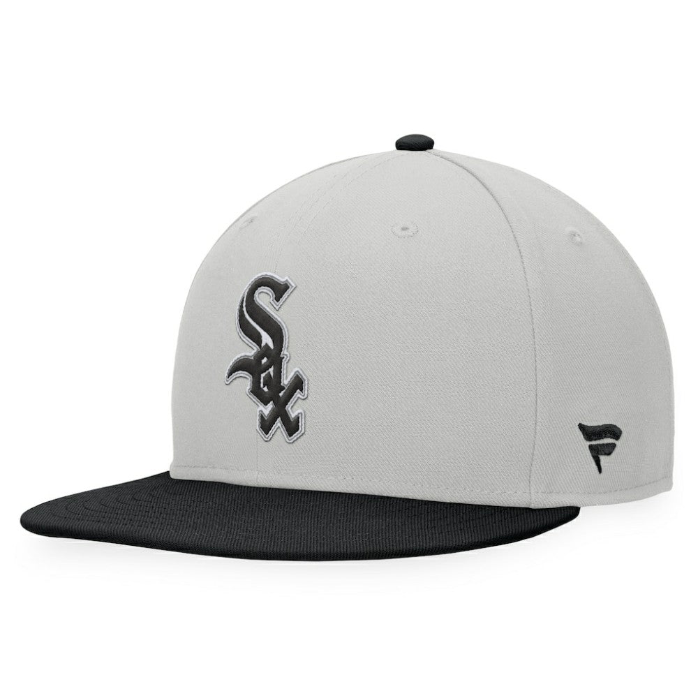 Chicago White Sox Fanatics Glory Days Two-Tone Snapback Hat - Gray/Black - Fanatics on Sale