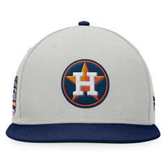 Houston Astros Fanatics Glory Days Two-Tone Snapback Hat - Gray/Navy - Fanatics Lifestyle