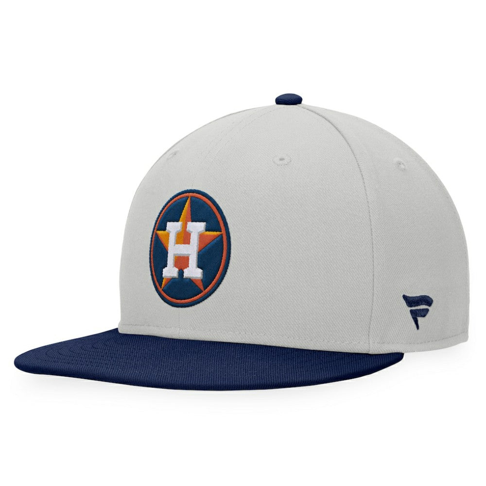 Houston Astros Fanatics Glory Days Two-Tone Snapback Hat - Gray/Navy - Fanatics Lifestyle