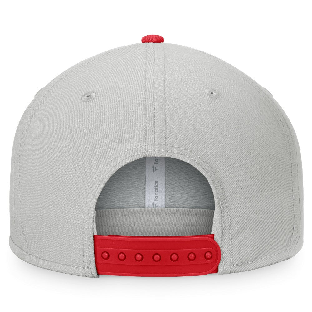 Los Angeles Angels Fanatics Glory Days Two-Tone Snapback Hat - Gray/Red - Fanatics Lifestyle