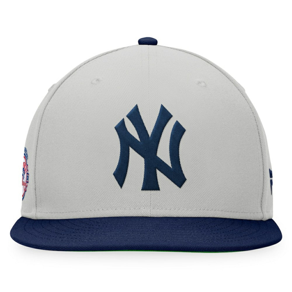 New York Yankees Fanatics Glory Days Two-Tone Snapback Hat - Gray/Navy - Fanatics Discount