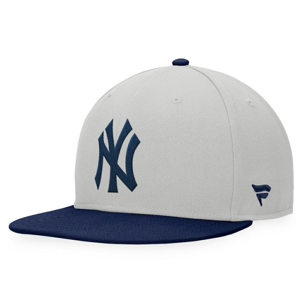 New York Yankees Fanatics Glory Days Two-Tone Snapback Hat - Gray/Navy - Fanatics Discount