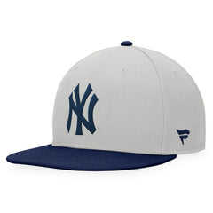 New York Yankees Fanatics Glory Days Two-Tone Snapback Hat - Gray/Navy - Fanatics Discount