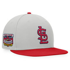 St. Louis Cardinals Fanatics Glory Days Two-Tone Snapback Hat - Gray/Red - Fanatics on Sale