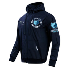 Memphis Grizzlies Pro Standard Hybrid Full-Zip Hoodie Navy