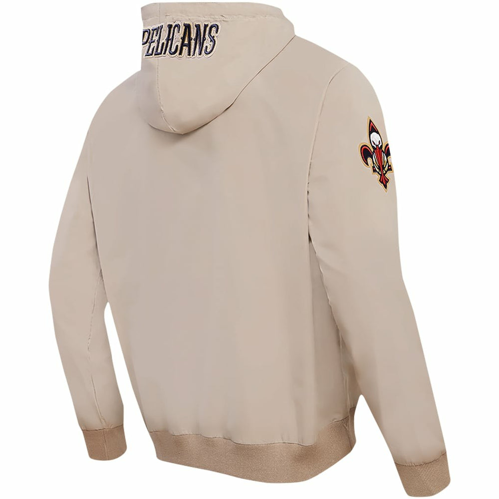New Orleans Pelicans Pro Standard Hybrid Full-Zip Hoodie Khaki