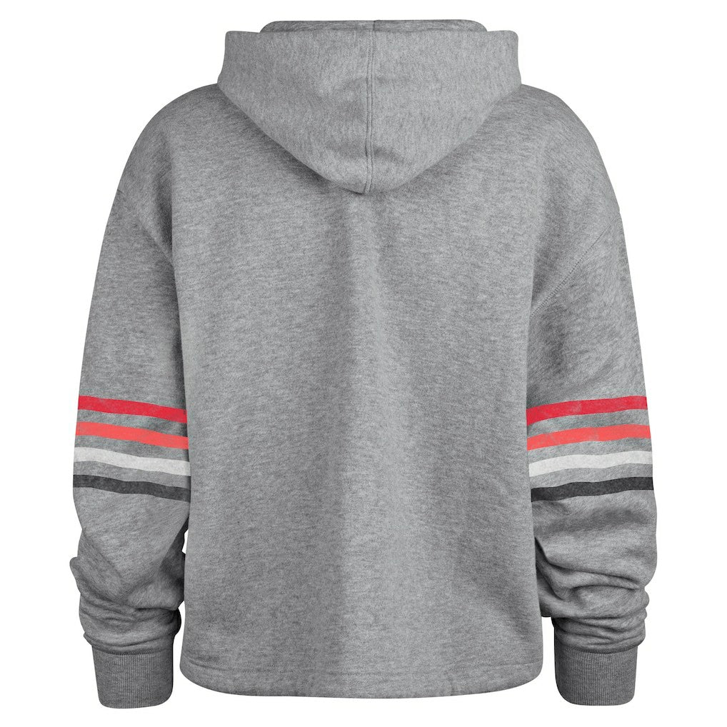 47 brand Atlanta Falcons '47 Women's Upland Bennett Pullover Hoodie Heather Gray