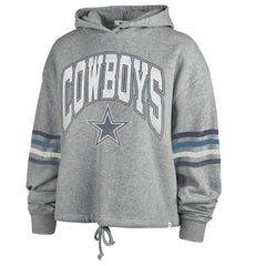 47 brand Dallas Cowboys '47 Women's Upland Bennett Pullover Hoodie Heather Gray