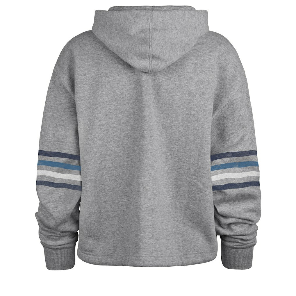 47 brand Dallas Cowboys '47 Women's Upland Bennett Pullover Hoodie Heather Gray