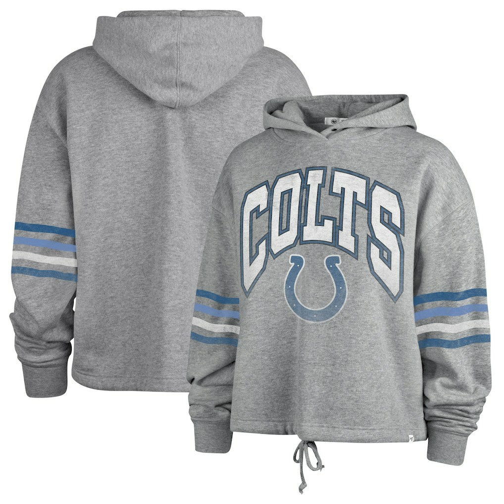 47 brand Indianapolis Colts '47 Women's Upland Bennett Pullover Hoodie Heather Gray