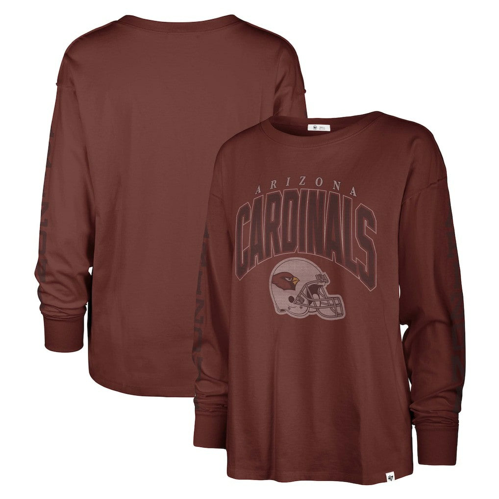 47 brand Arizona Cardinals '47 Women's Tom Cat Lightweight Long Sleeve T-Shirt Cardinal