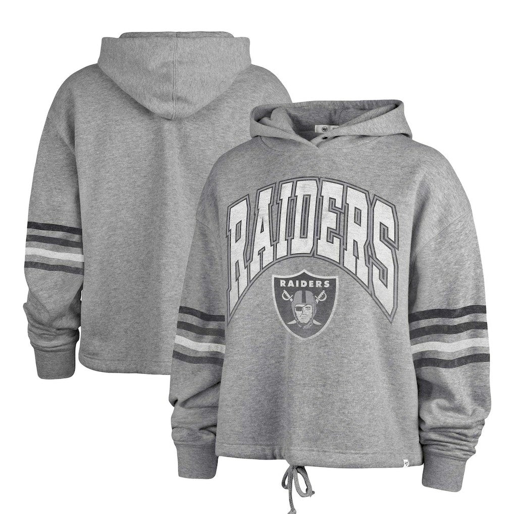 47 brand Las Vegas Raiders '47 Women's Upland Bennett Pullover Hoodie Heather Gray