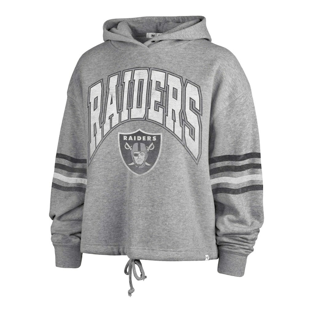 47 brand Las Vegas Raiders '47 Women's Upland Bennett Pullover Hoodie Heather Gray