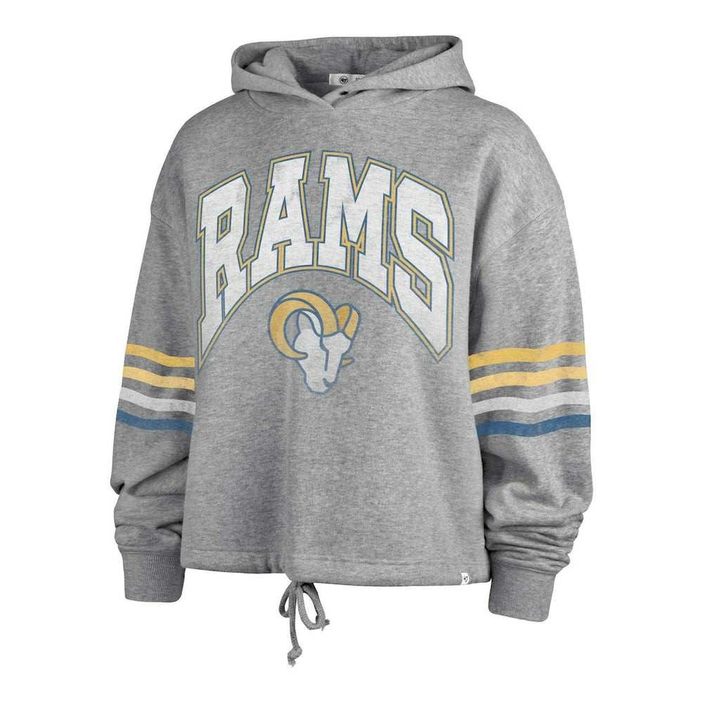 47 brand Los Angeles Rams '47 Women's Upland Bennett Pullover Hoodie Heather Gray