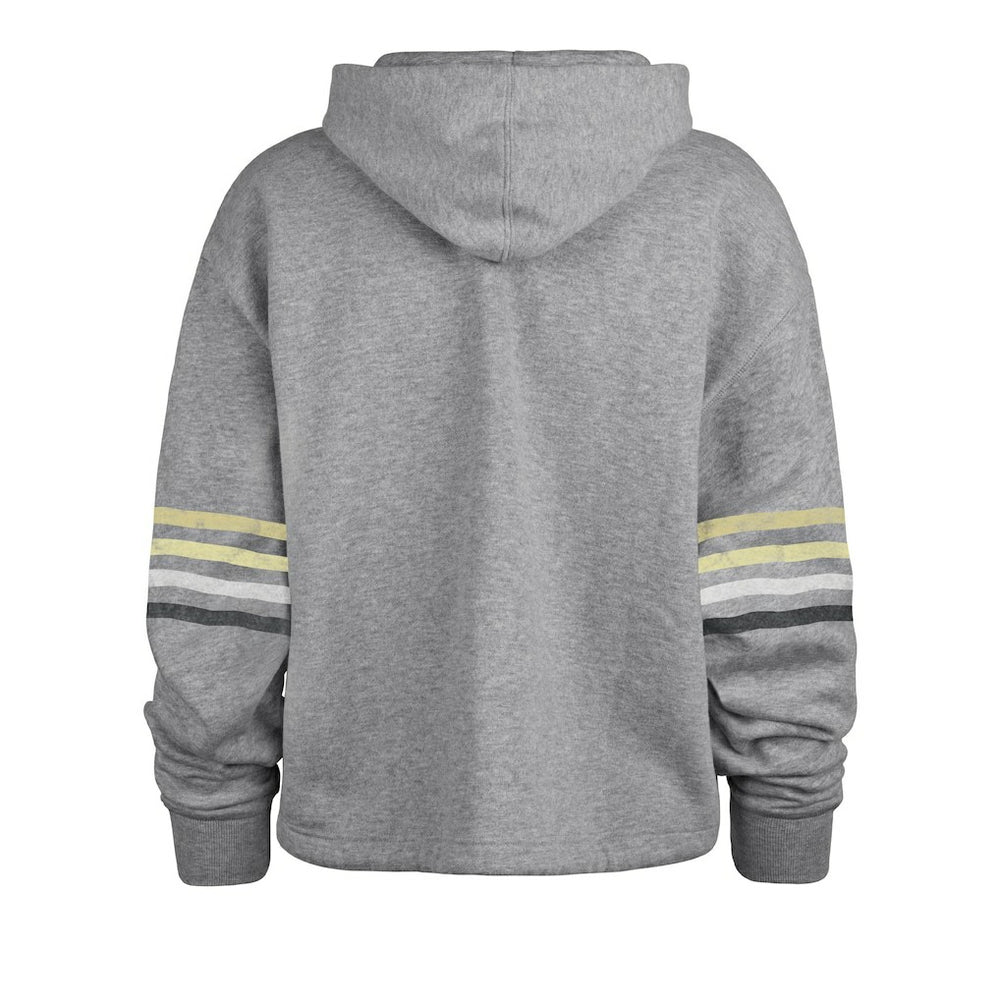 47 brand New Orleans Saints '47 Women's Upland Bennett Pullover Hoodie Heather Gray
