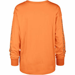 47 brand Cleveland Browns '47 Women's Tom Cat Lightweight Long Sleeve T-Shirt Orange
