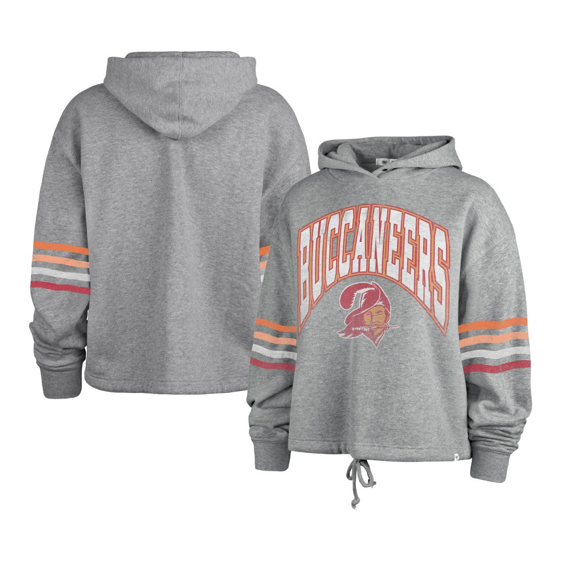 47 brand Tampa Bay Buccaneers '47 Women's Upland Bennett Pullover Hoodie Heather Gray