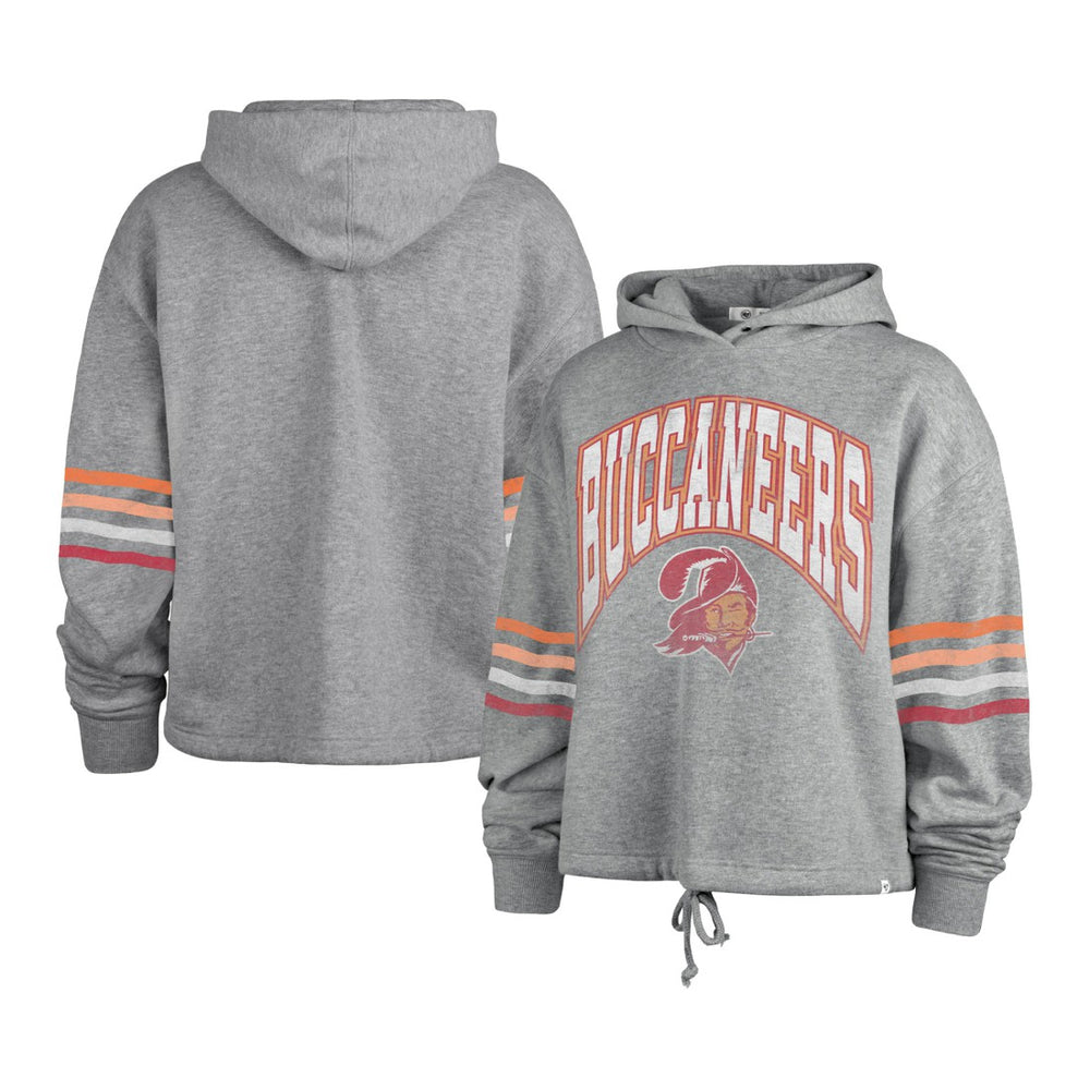47 brand Tampa Bay Buccaneers '47 Women's Upland Bennett Pullover Hoodie Heather Gray