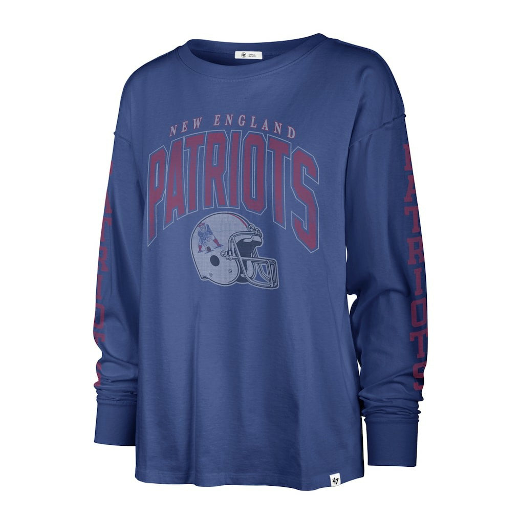 47 brand New England Patriots '47 Women's Tom Cat Lightweight Long Sleeve T-Shirt Royal