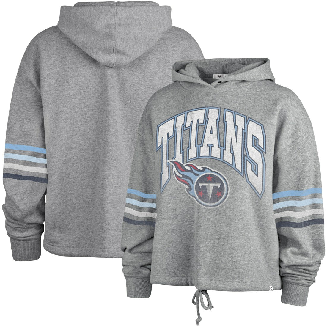 47 brand Tennessee Titans '47 Women's Upland Bennett Pullover Hoodie Heather Gray