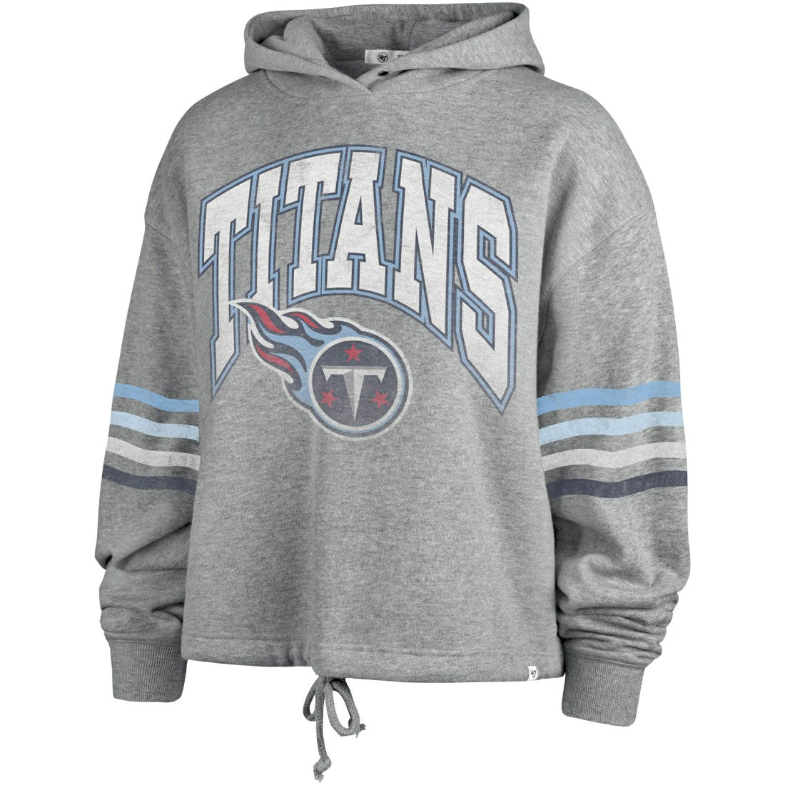 47 brand Tennessee Titans '47 Women's Upland Bennett Pullover Hoodie Heather Gray