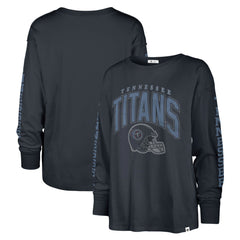 47 brand Tennessee Titans '47 Women's Tom Cat Lightweight Long Sleeve T-Shirt Navy