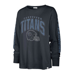47 brand Tennessee Titans '47 Women's Tom Cat Lightweight Long Sleeve T-Shirt Navy