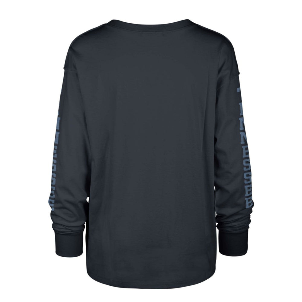 47 brand Tennessee Titans '47 Women's Tom Cat Lightweight Long Sleeve T-Shirt Navy