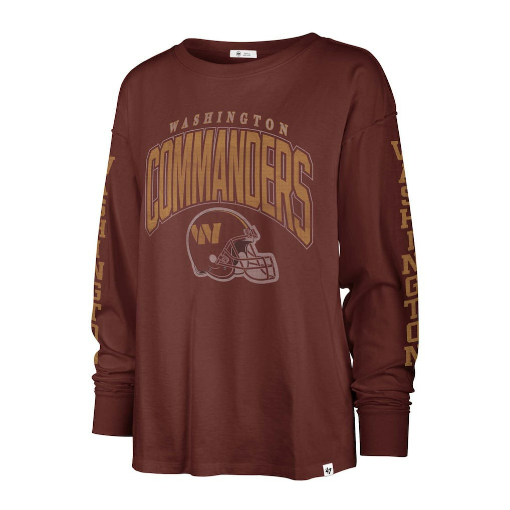 47 brand Washington Commanders '47 Women's Tom Cat Lightweight Long Sleeve T-Shirt Burgundy